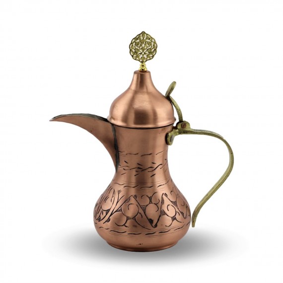 Bakır Mırra & Eskitme Bakır Arap Çaydanlık Sütlük