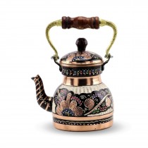 Bakır Çaydanlık & İşlemeli Bakır Bitki Cayı Demligi
